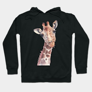 Watercolor giraffe illustration Hoodie